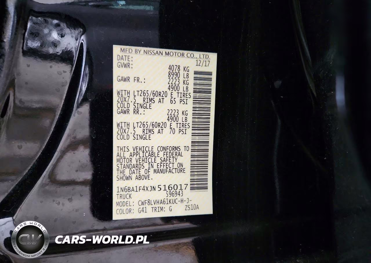 2018 Nissan Titan Xd S VIN:1N6BA1F4XJN516017 - 12