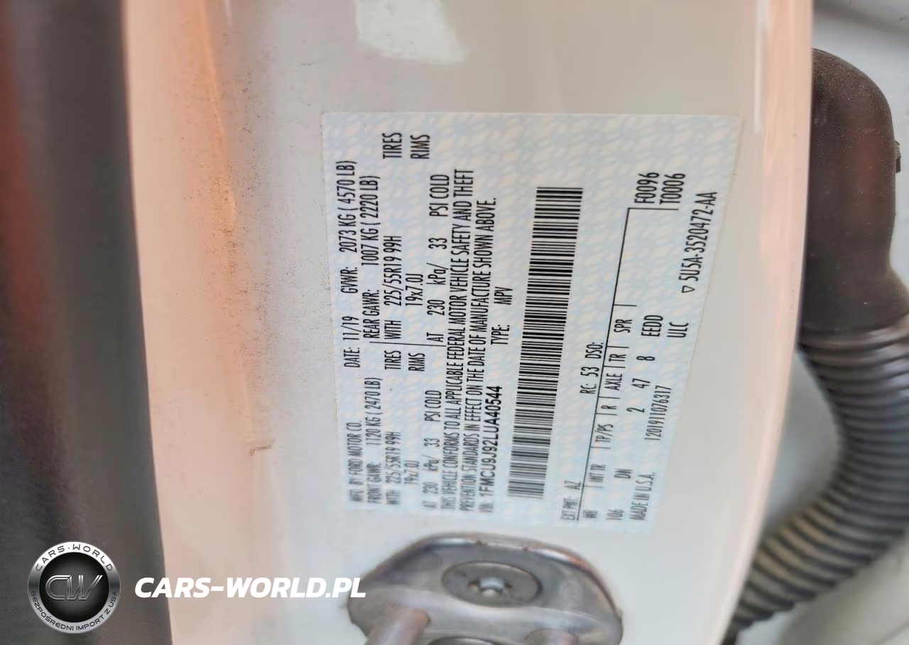 2020 Ford Escape Titanium VIN:1FMCU9J92LUA40544 - 14