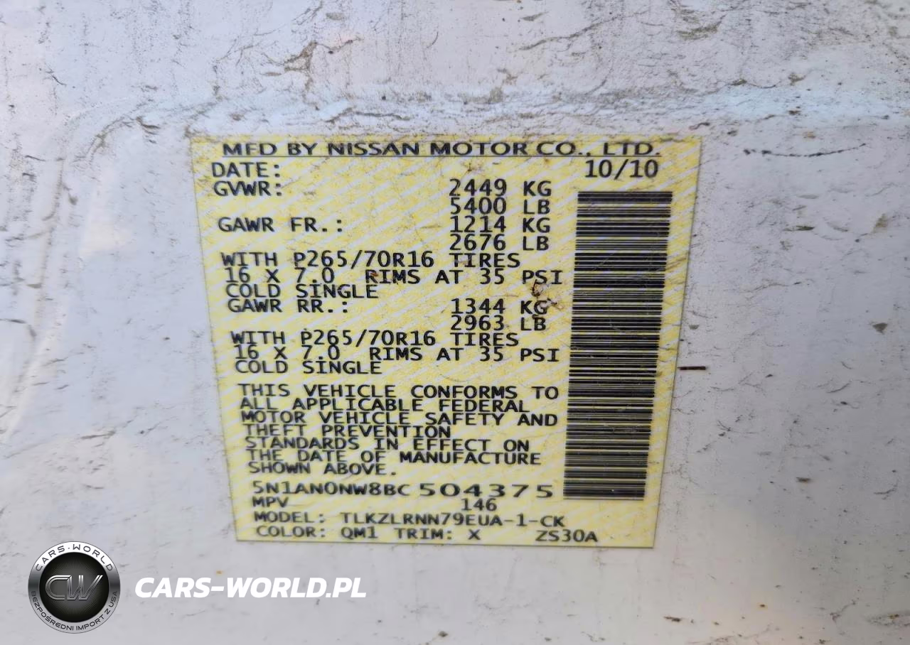 2011 Nissan Xterra X VIN:5N1AN0NW8BC504375 - 12