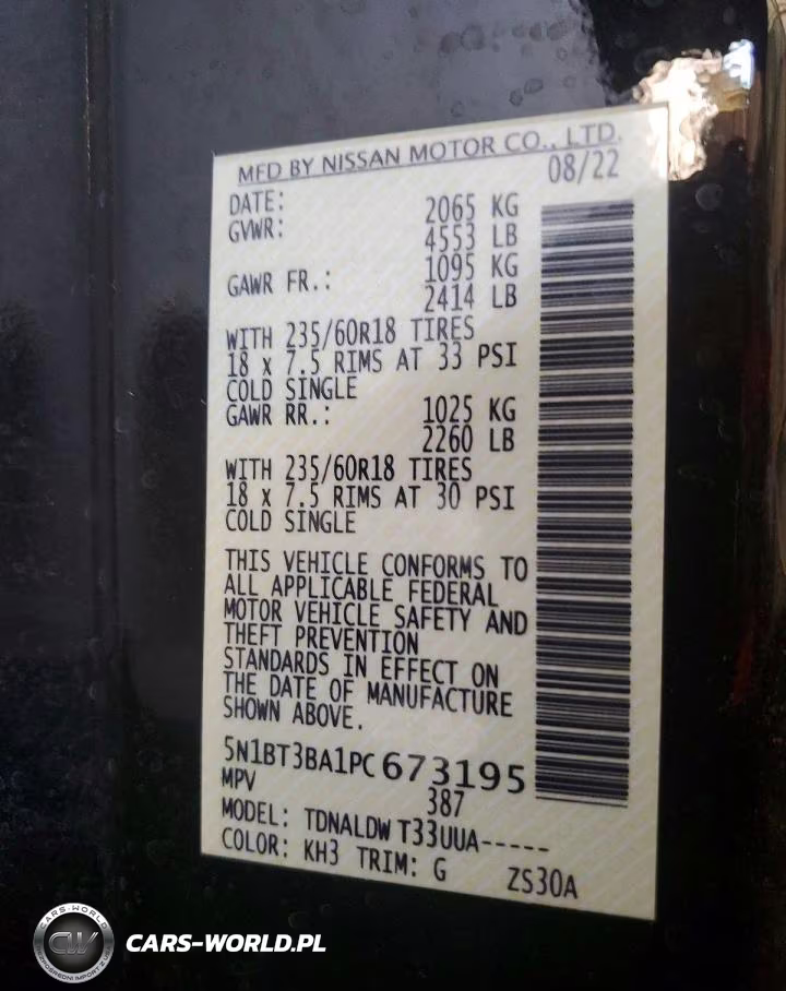 2023 Nissan Rogue Sv VIN:5N1BT3BA1PC673195 - 12