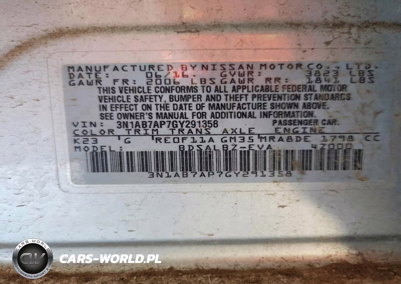 2016 Nissan Sentra S VIN:3N1AB7AP7GY291358 - 12