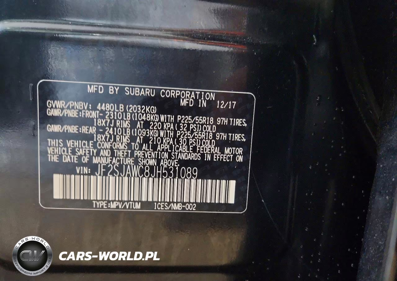 2018 Subaru Forester 2.5I Touring VIN:JF2SJAWC8JH531089 - 13
