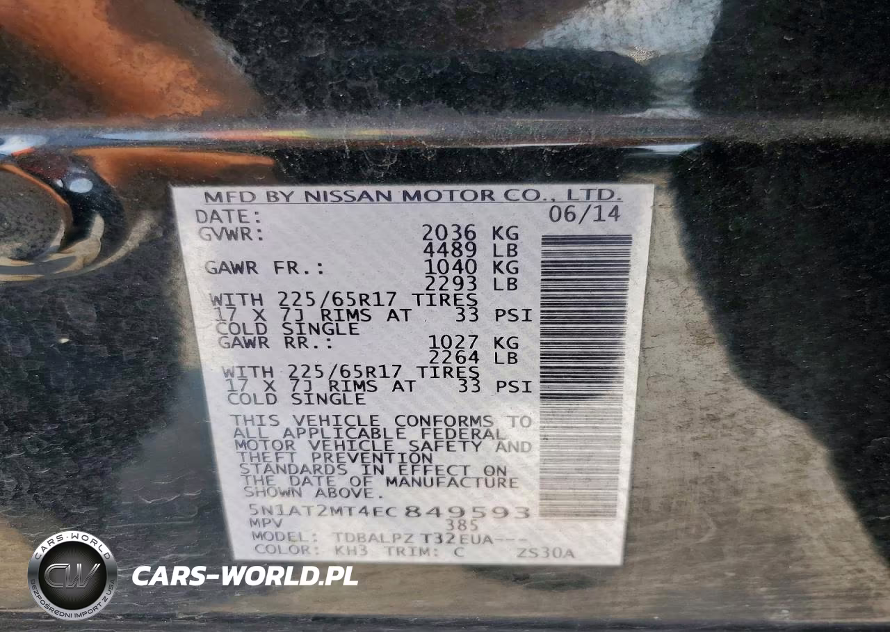 2014 Nissan Rogue S VIN:5N1AT2MT4EC849593 - 13