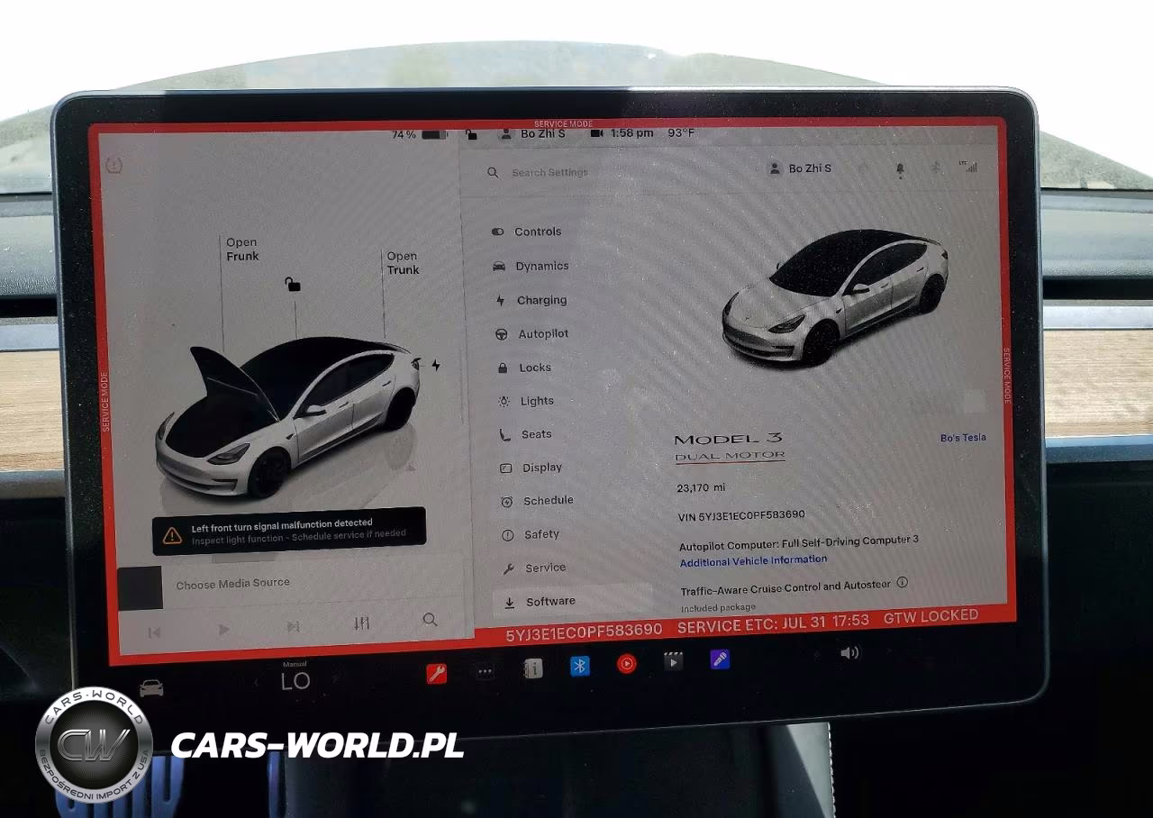 2023 Tesla Model 3 VIN:5YJ3E1EC0PF583690 - 9