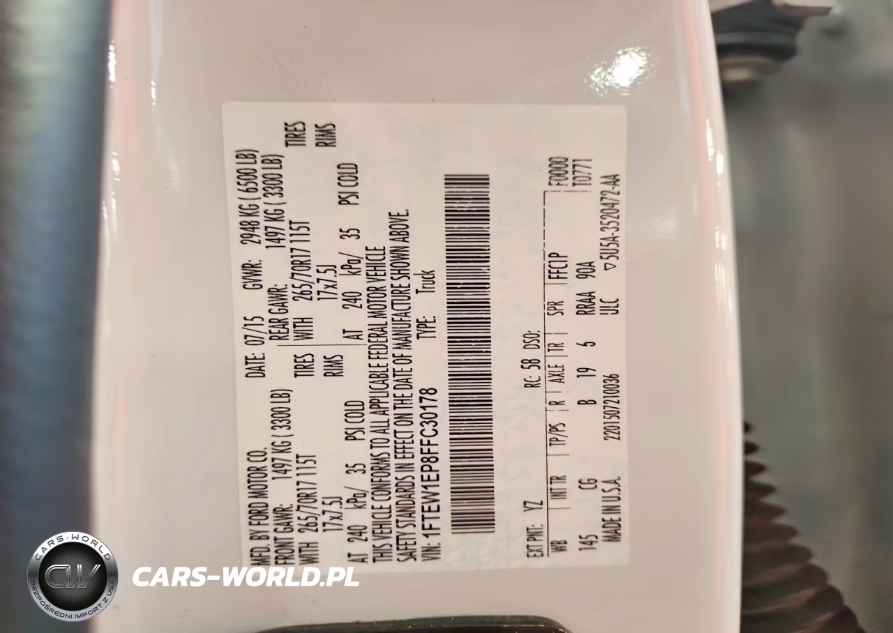 2015 Ford F150 Supercrew VIN:1FTEW1EP8FFC30178 - 12