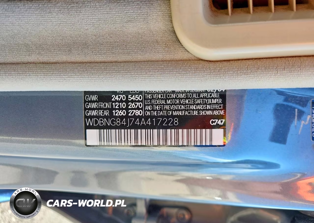 2004 Mercedes-Benz S 500 4Matic VIN:WDBNG84J74A417228 - 12