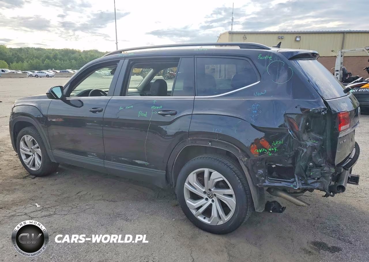 2021 Volkswagen Atlas Se VIN:1V2KR2CA6MC505199 - 2