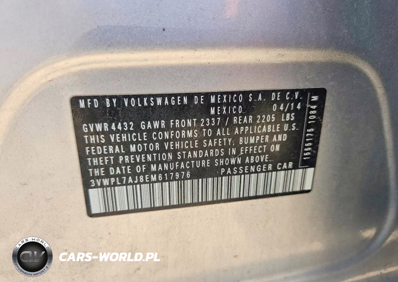 2014 Volkswagen Jetta Tdi VIN:3VWPL7AJ8EM617976 - 12