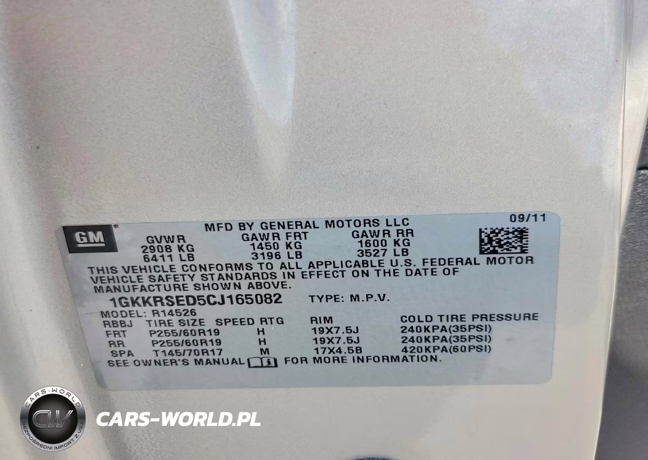 2012 GMC Acadia Slt-2 VIN:1GKKRSED5CJ165082 - 13