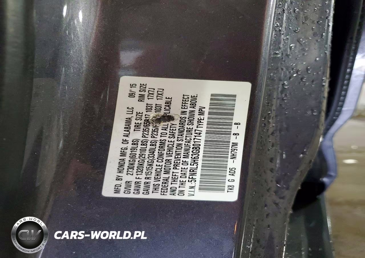 2016 Honda Odyssey Exl VIN:5FNRL5H63GB017147 - 13