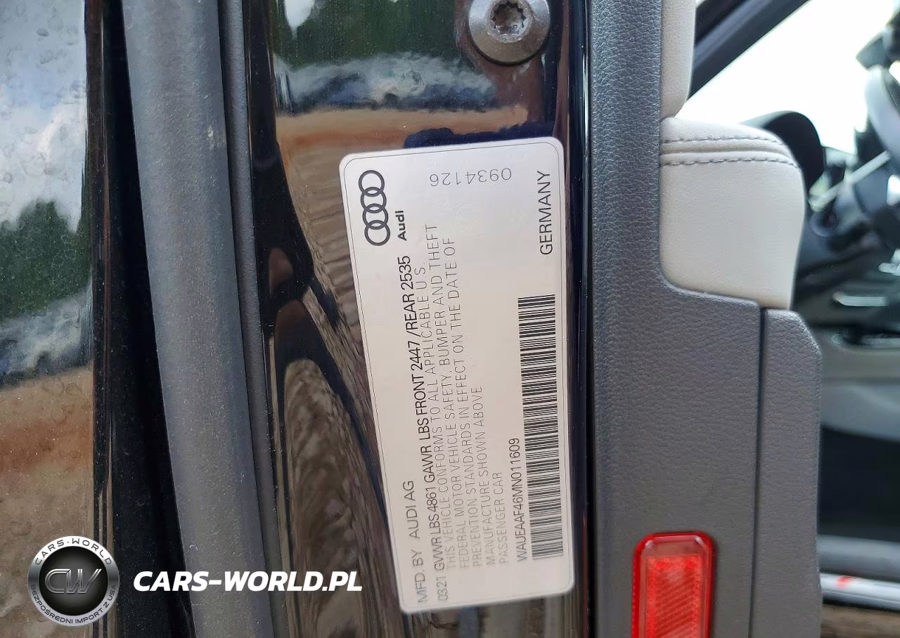 2021 Audi A4 Premium Plus 45 VIN:WAUEAAF46MN011609 - 12