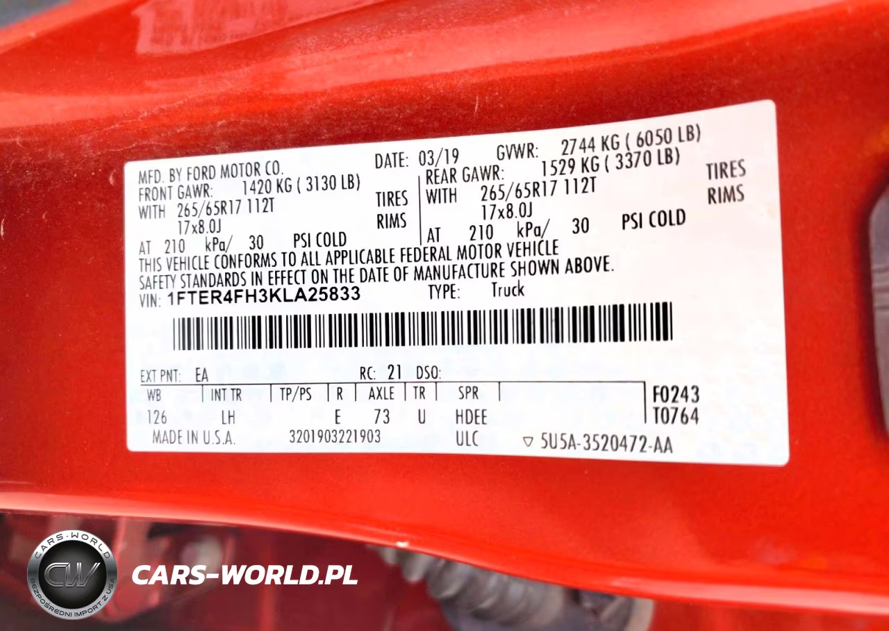 2019 Ford Ranger Xl VIN:1FTER4FH3KLA25833 - 12