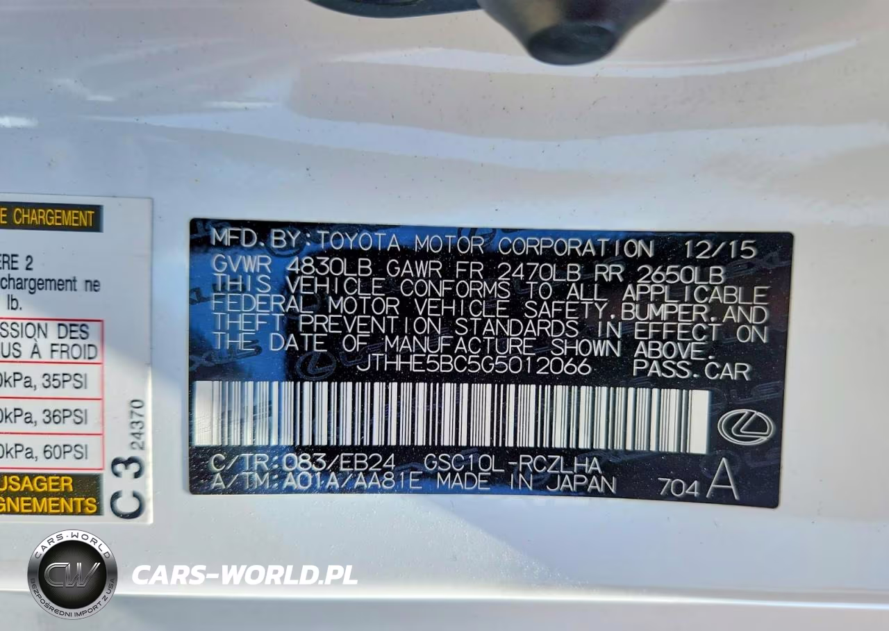 2016 Lexus Rc 350 VIN:JTHHE5BC5G5012066 - 13