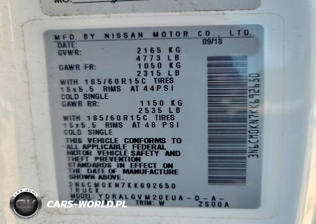 2019 Nissan Nv200 Sv VIN:3N6CM0KN7KK692650 - 13