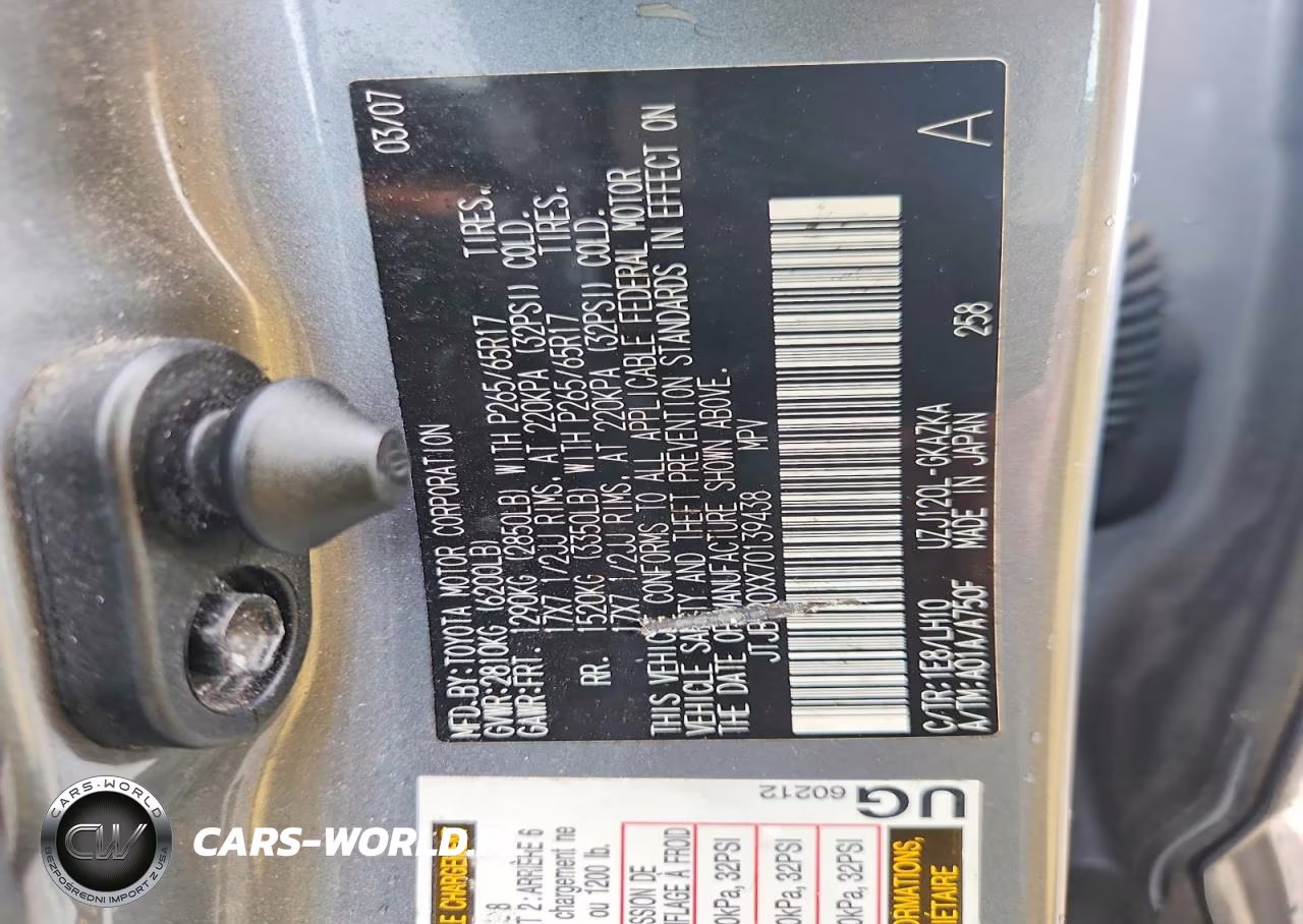 2007 Lexus Gx 470 VIN:JTJBT20XX70139438 - 13