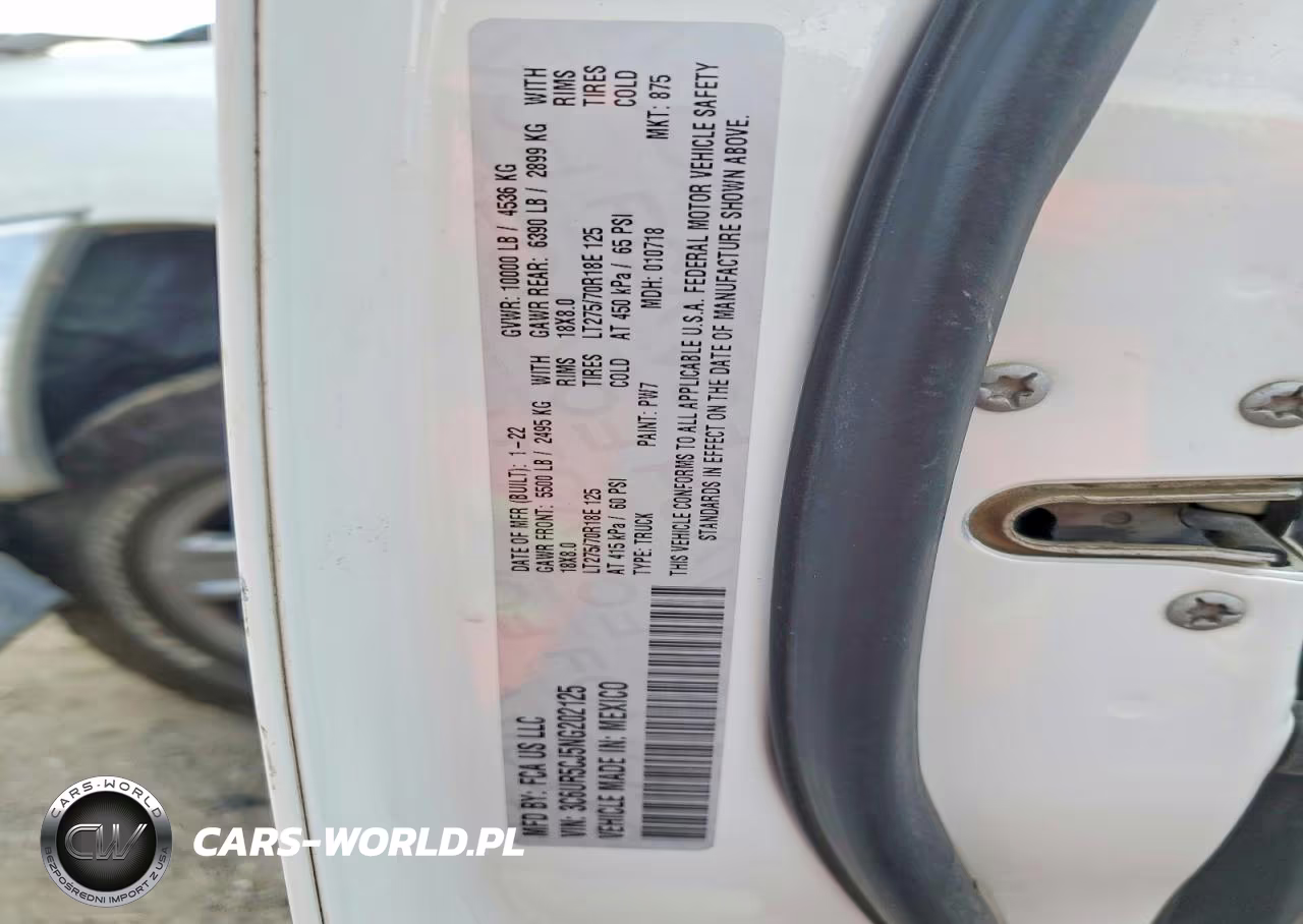 2022 Ram 2500 Tradesman VIN:3C6UR5CJ5NG202125 - 12