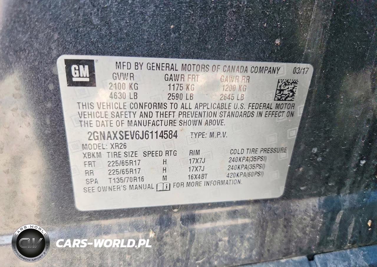 2018 Chevrolet Equinox Lt VIN:2GNAXSEV6J6114584 - 13
