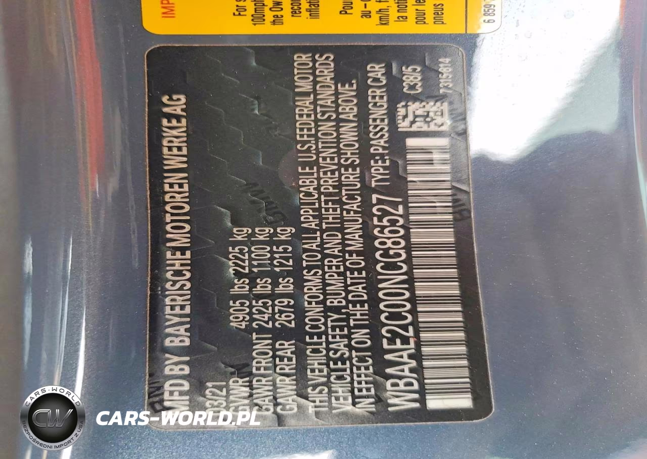 2022 BMW 840I VIN:WBAAE2C00NCG86527 - 14