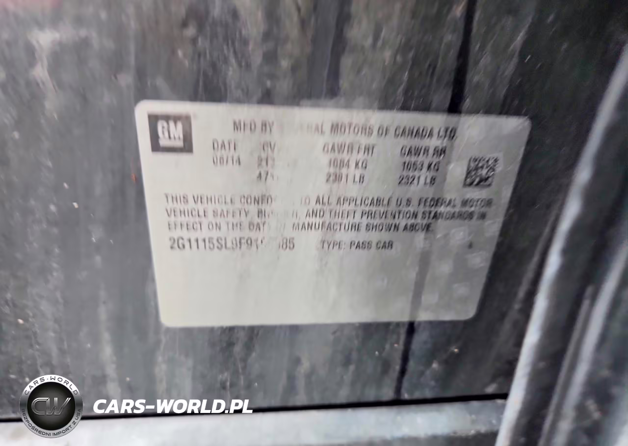 2015 Chevrolet Impala Lt VIN:2G1115SL9F9108985 - 12