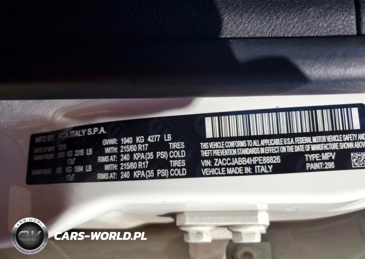 2017 Jeep Renegade Latitude VIN:ZACCJABB4HPE88826 - 12