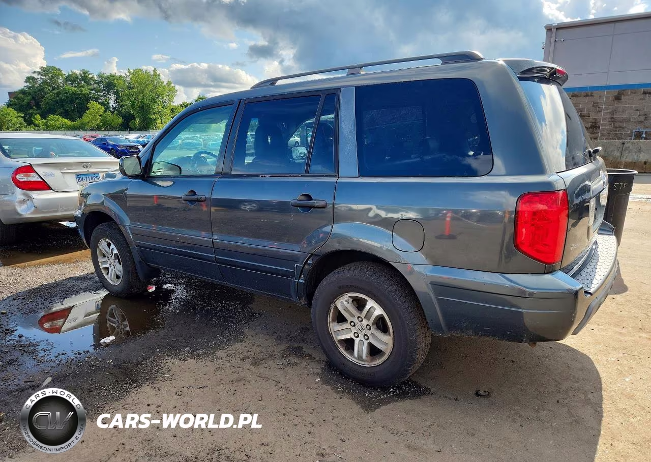 2005 Honda Pilot Exl VIN:2HKYF18545H542896 - 2