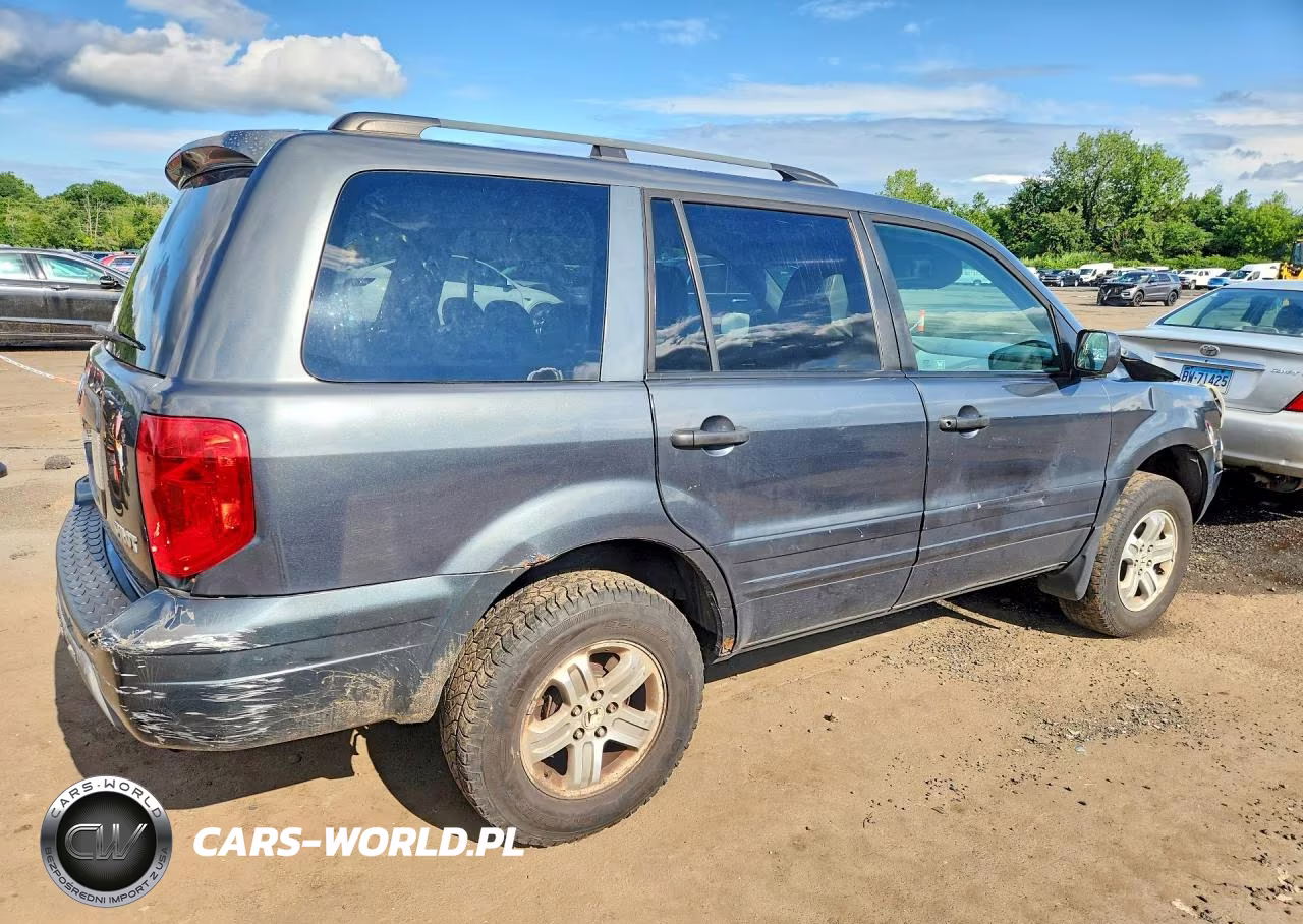 2005 Honda Pilot Exl VIN:2HKYF18545H542896 - 3