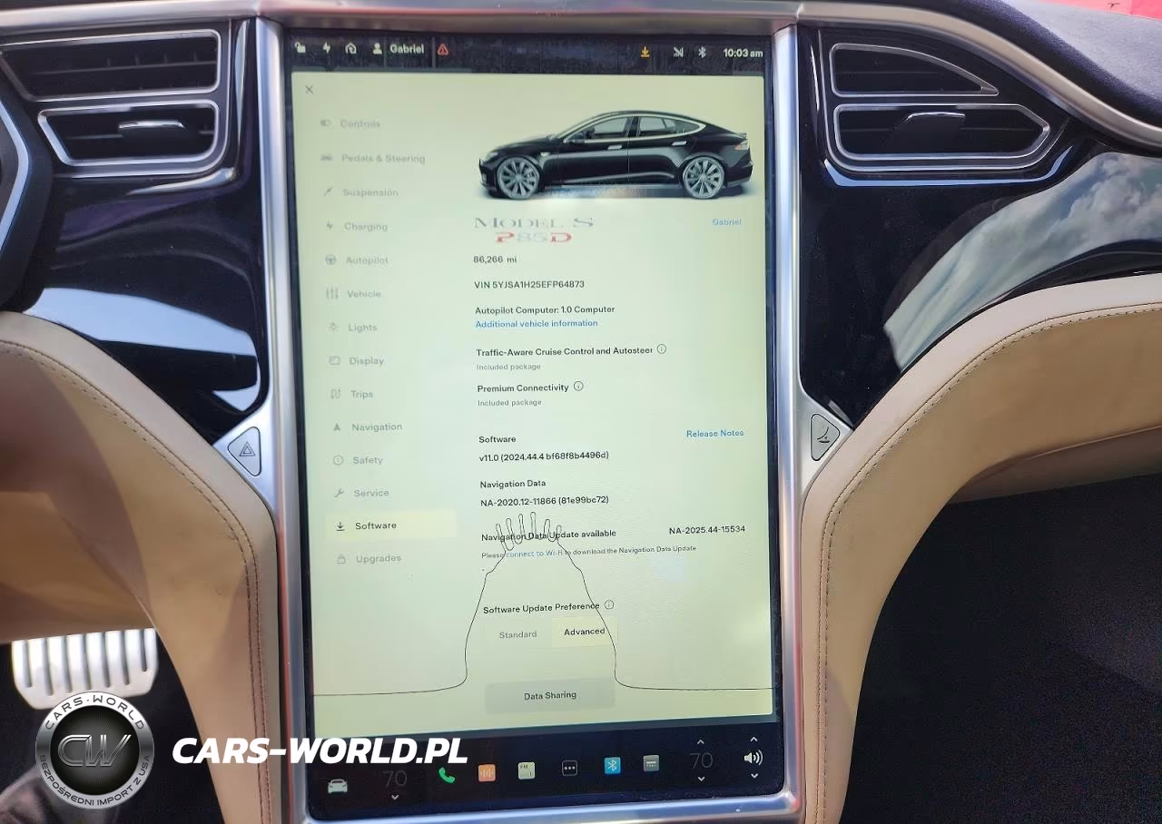 2014 Tesla Model S VIN:5YJSA1H25EFP64873 - 9