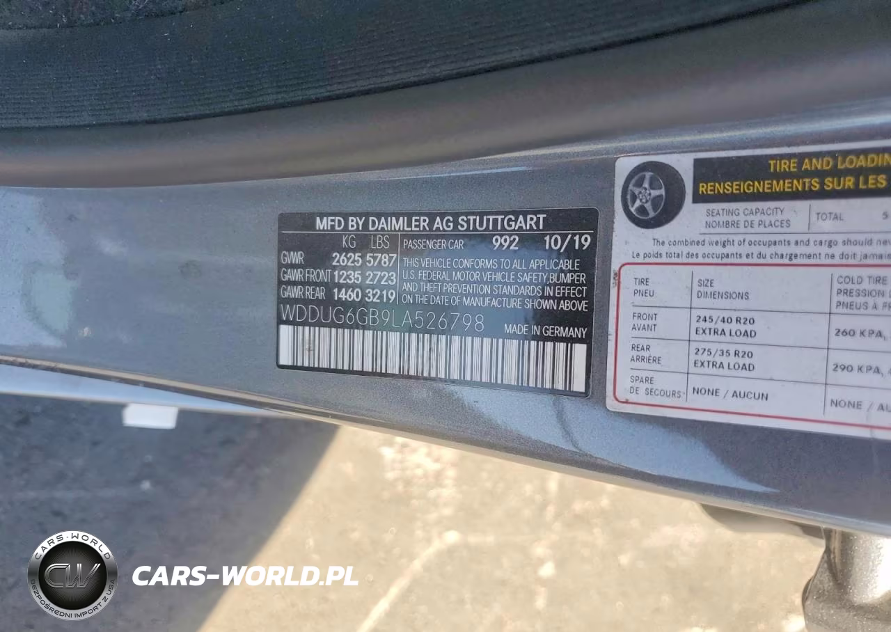 2020 Mercedes-Benz S 450 VIN:WDDUG6GB9LA526798 - 12