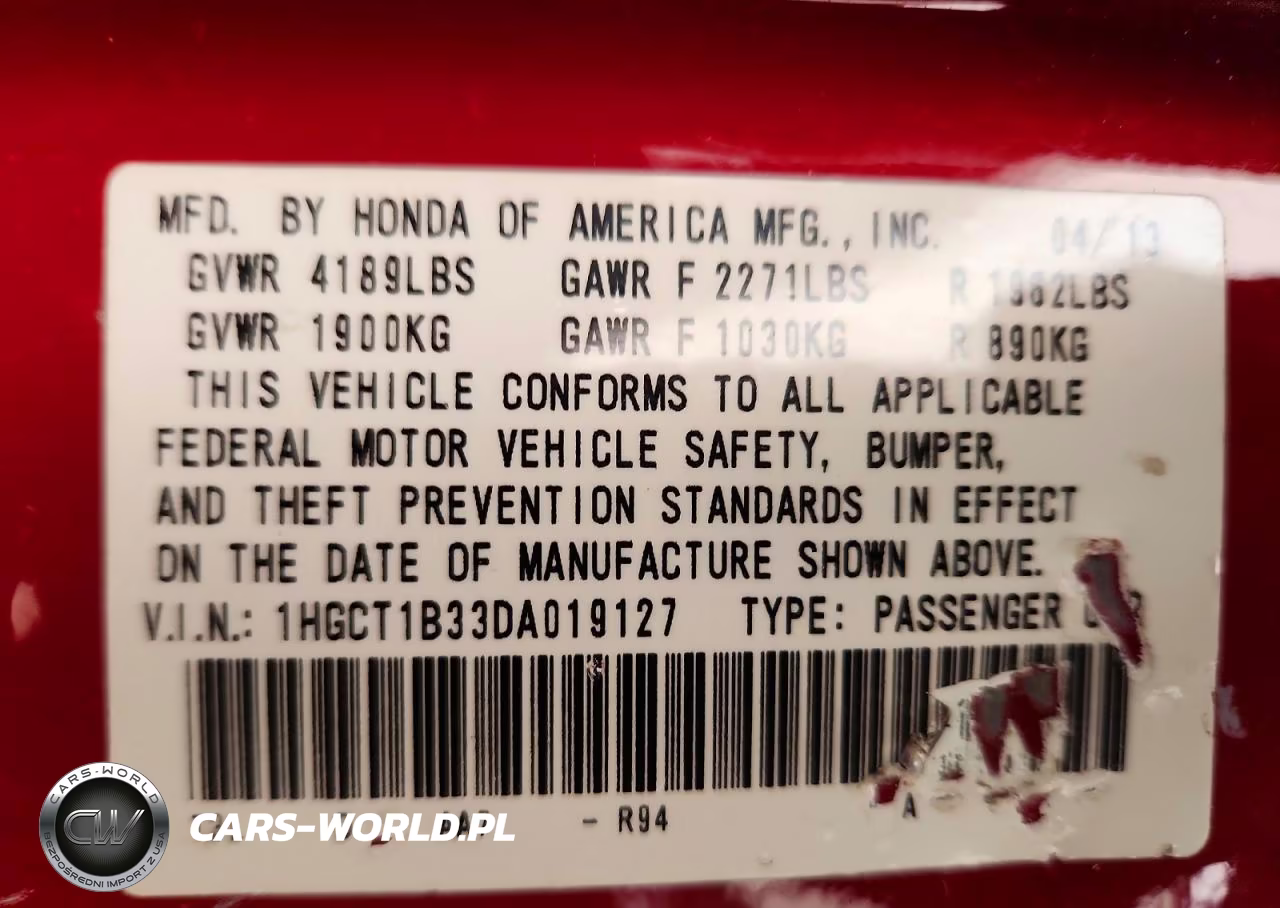 2013 Honda Accord Lx-S VIN:1HGCT1B33DA019127 - 12
