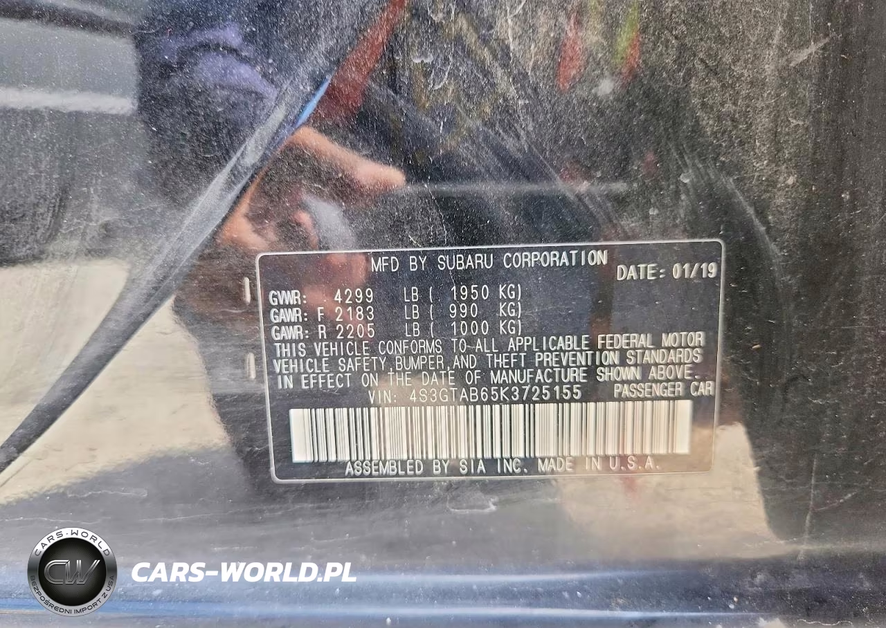 2019 Subaru Impreza VIN:4S3GTAB65K3725155 - 12