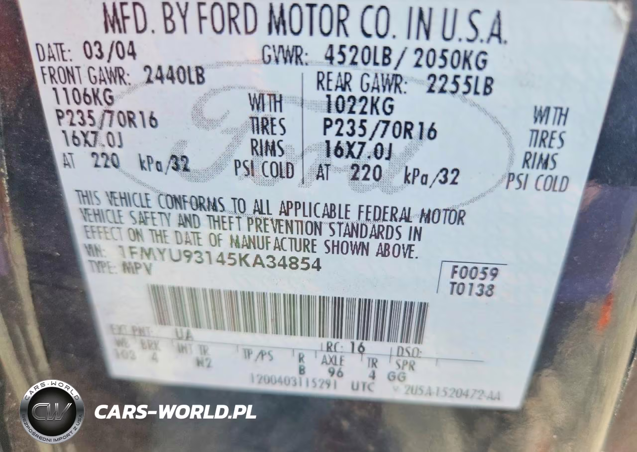 2005 Ford Escape Xls VIN:1FMYU02Z35KD75729 - 13