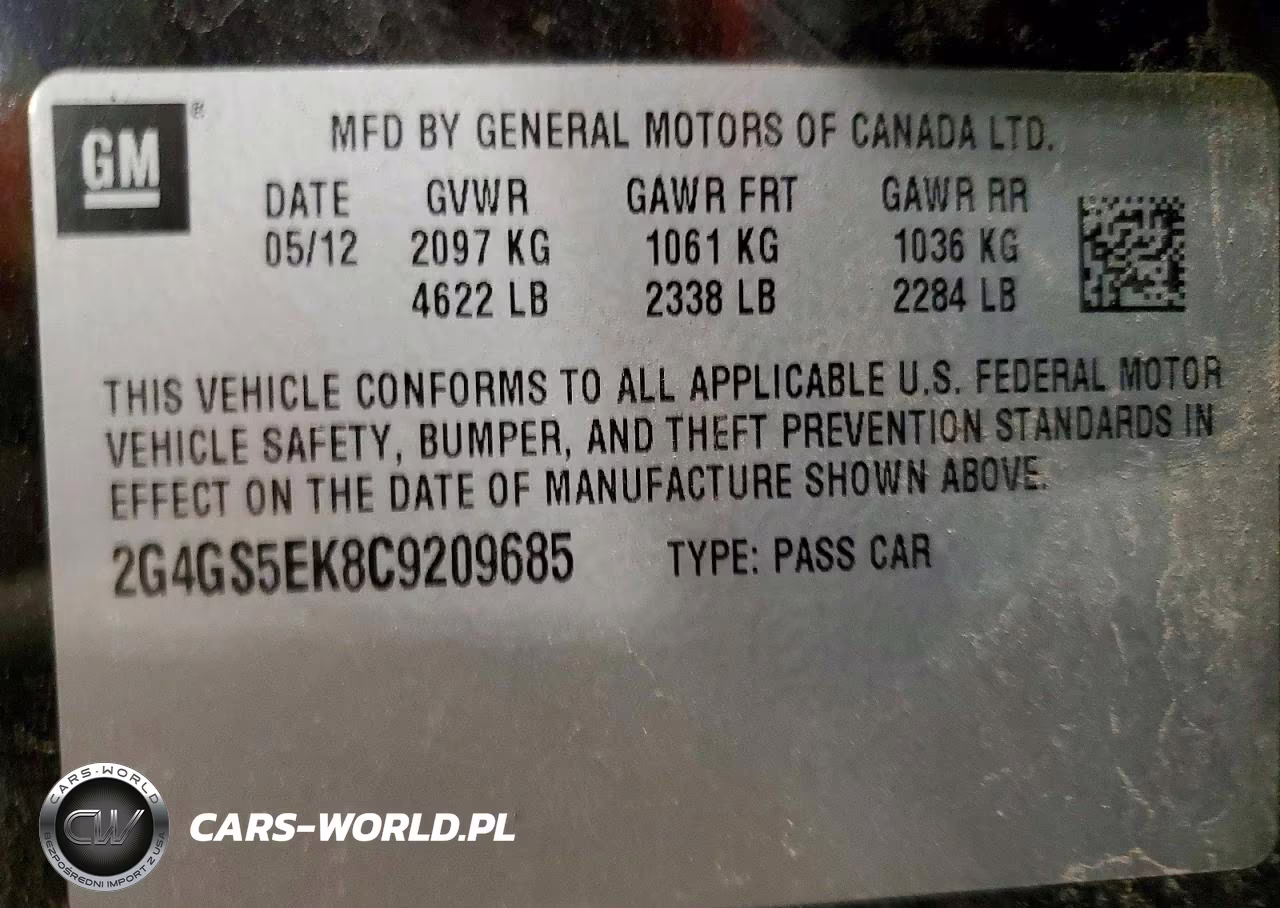 2012 Buick Regal Premium VIN:2G4GS5EK8C9209685 - 12