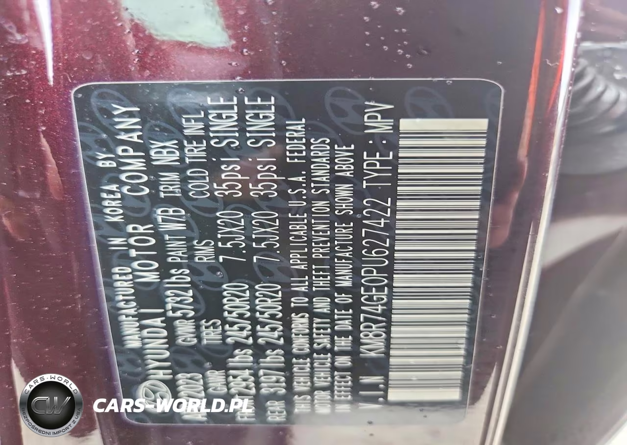 2023 Hyundai Palisade Calligraphy VIN:KM8R74GE0PU627422 - 14
