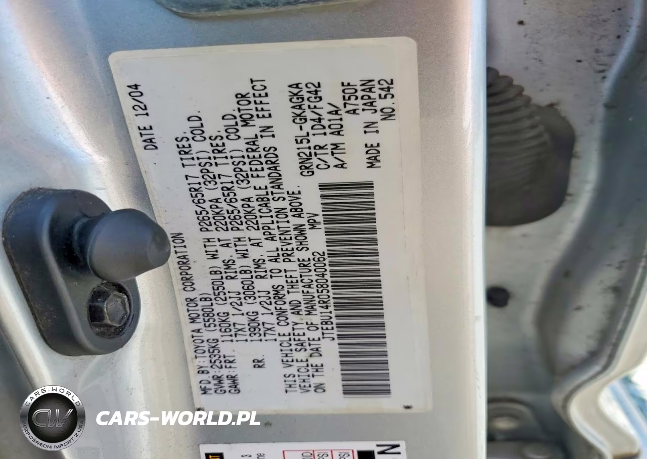2005 Toyota 4Runner Sr5 VIN:JTEBU14R058040062 - 13