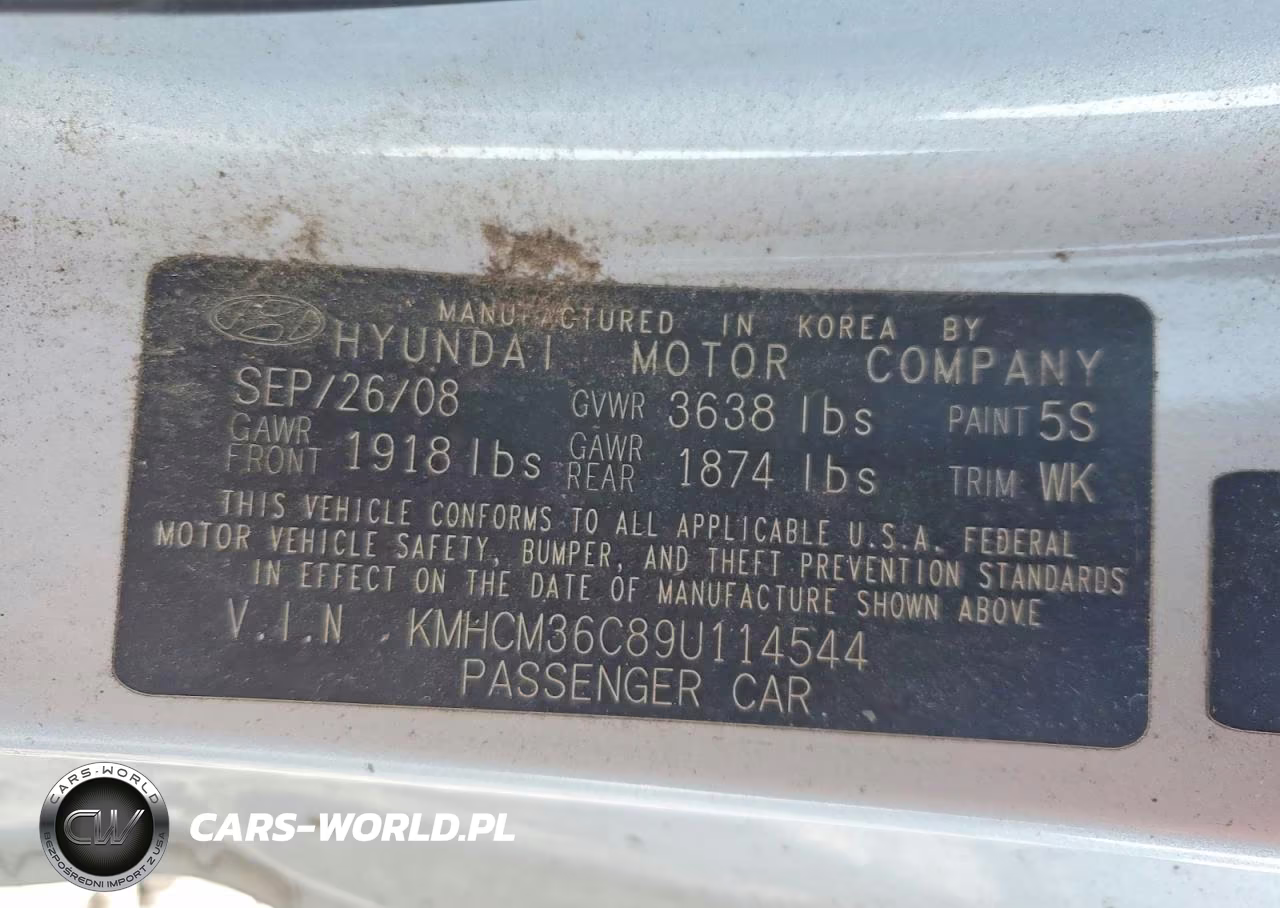 2009 Hyundai Accent Gs VIN:KMHCM36C89U114544 - 12