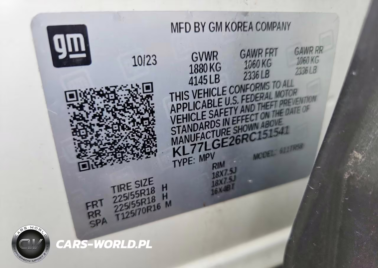 2024 Chevrolet Trax 1Rs VIN:KL77LGE26RC151541 - 13
