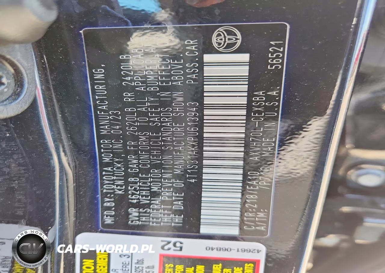 2023 Toyota Camry Hybrid Se VIN:4T1S31AKXPU613943 - 12