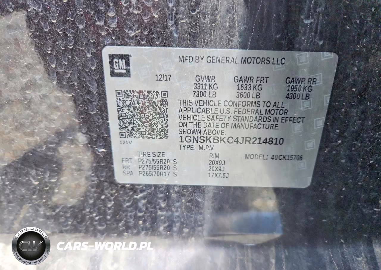 2018 Chevrolet Tahoe K1500 Lt VIN:1GNSKBKC4JR214810 - 13