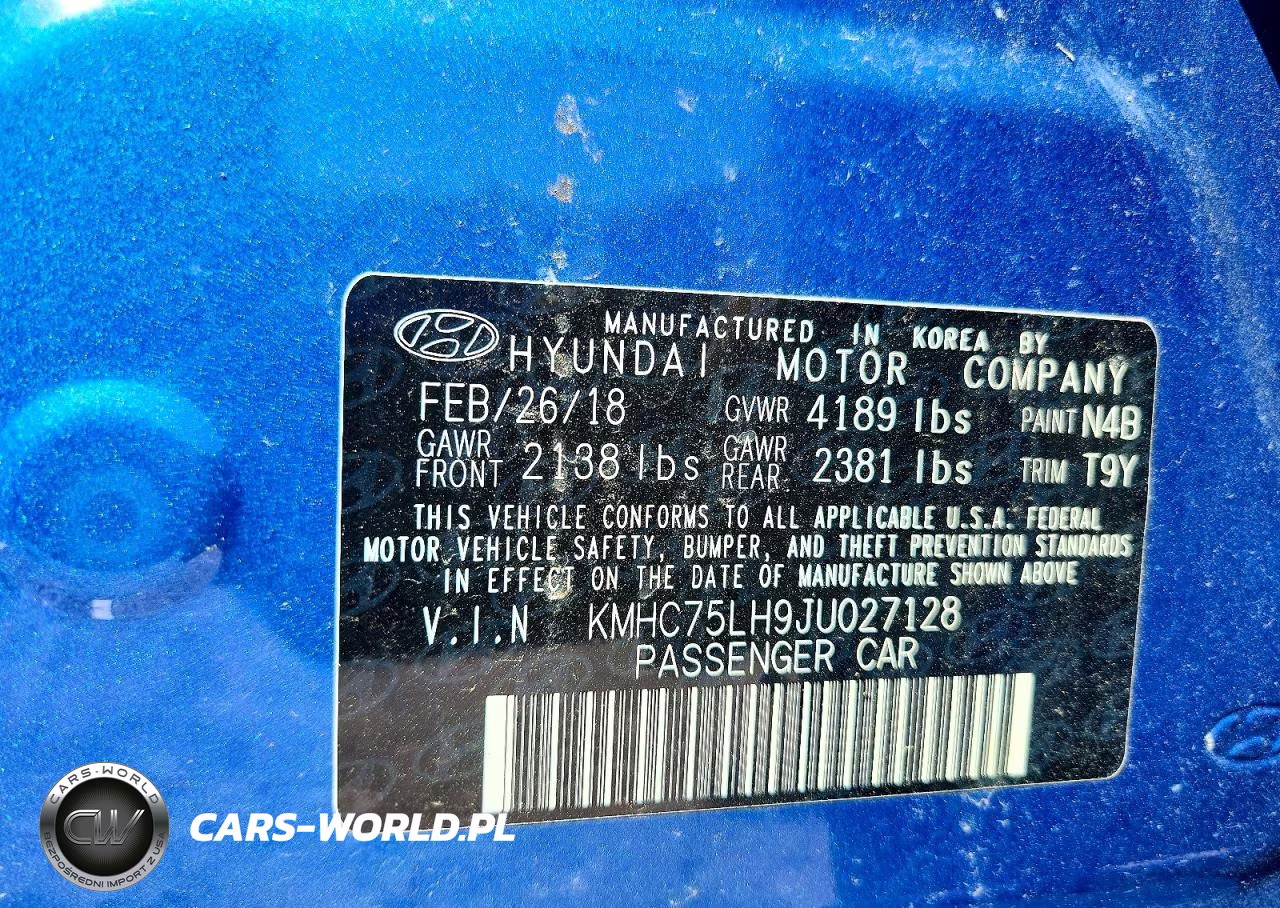 2018 Hyundai Ioniq Electric Base VIN:KMHC75LH9JU027128 - 12