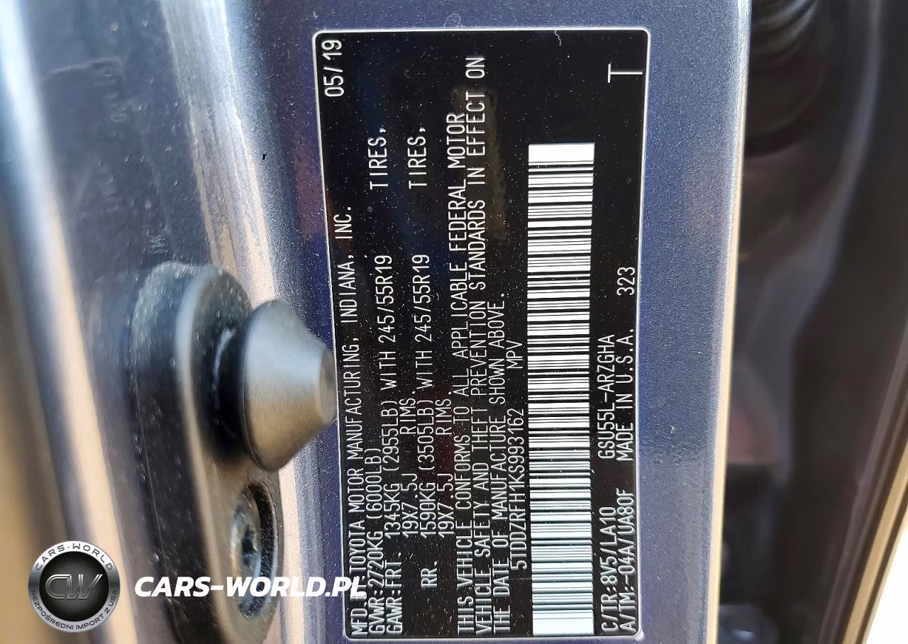 2019 Toyota Highlander Limited Platinum VIN:5TDDZRFH1KS993162 - 13
