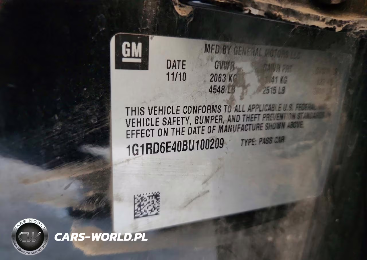 2011 Chevrolet Volt VIN:1G1RD6E40BU100209 - 12