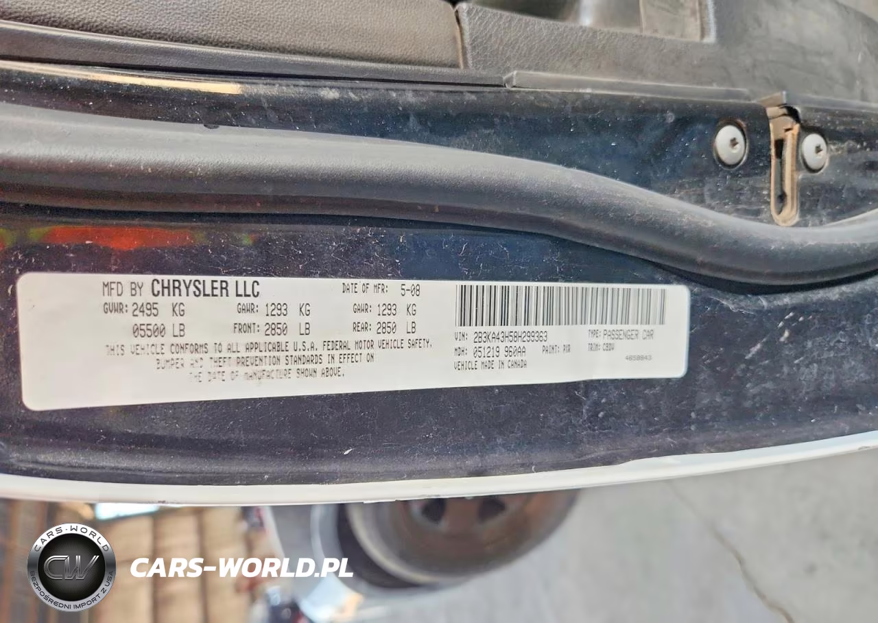 2008 Dodge Charger VIN:2B3KA43H58H299363 - 12