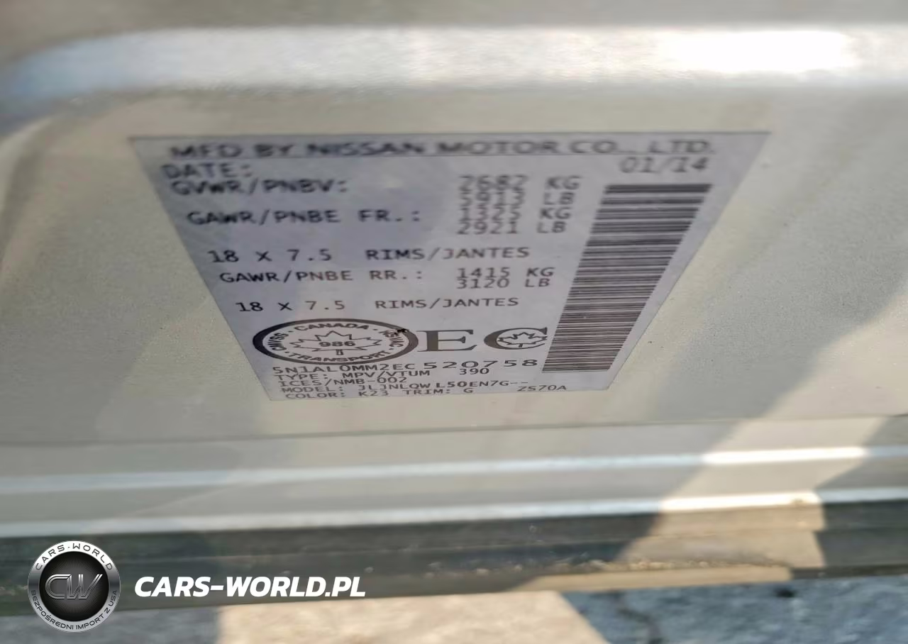 2014 Infiniti Qx60 Base VIN:5N1AL0MM2EC520758 - 13