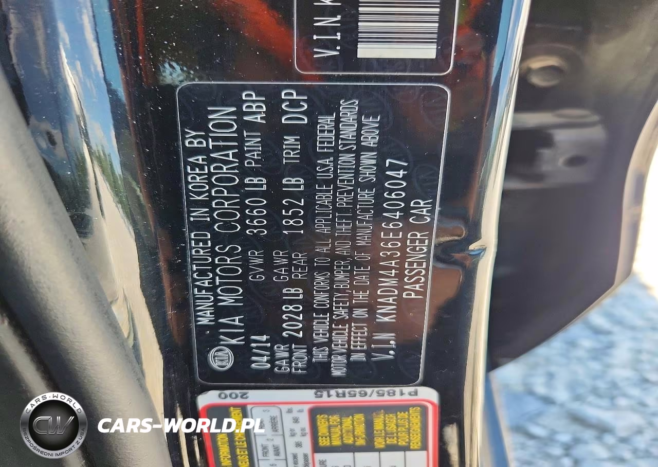 2014 Kia Rio Lx VIN:KNADM4A36E6406047 - 12