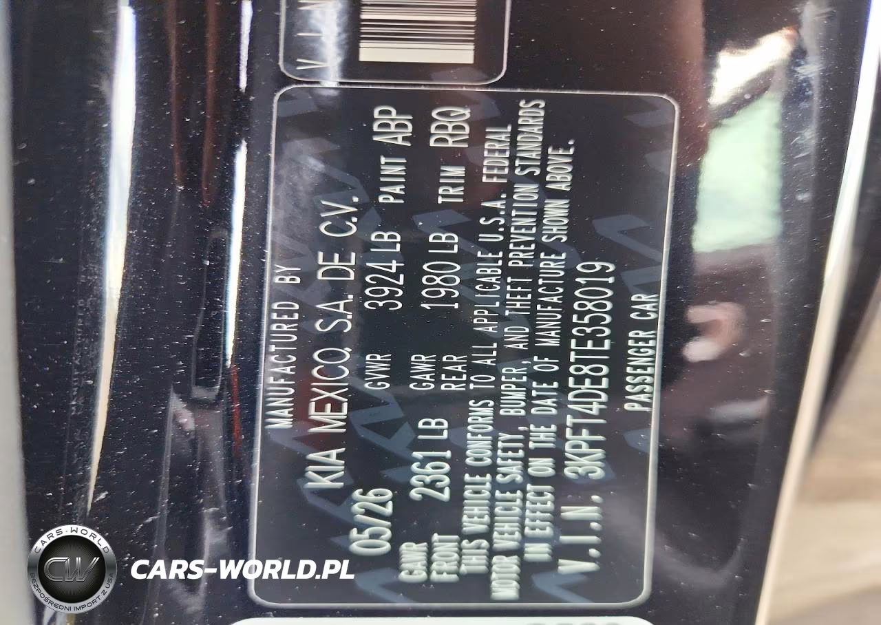 2026 Kia K4 Lx VIN:3KPFT4DE8TE358019 - 13