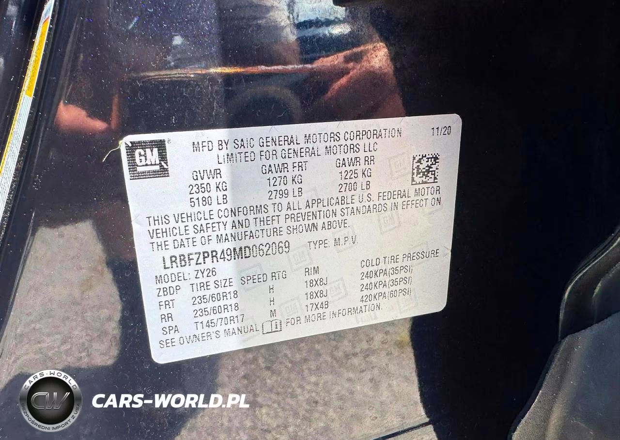 2021 Buick Envision Essence VIN:LRBFZPR49MD062069 - 10
