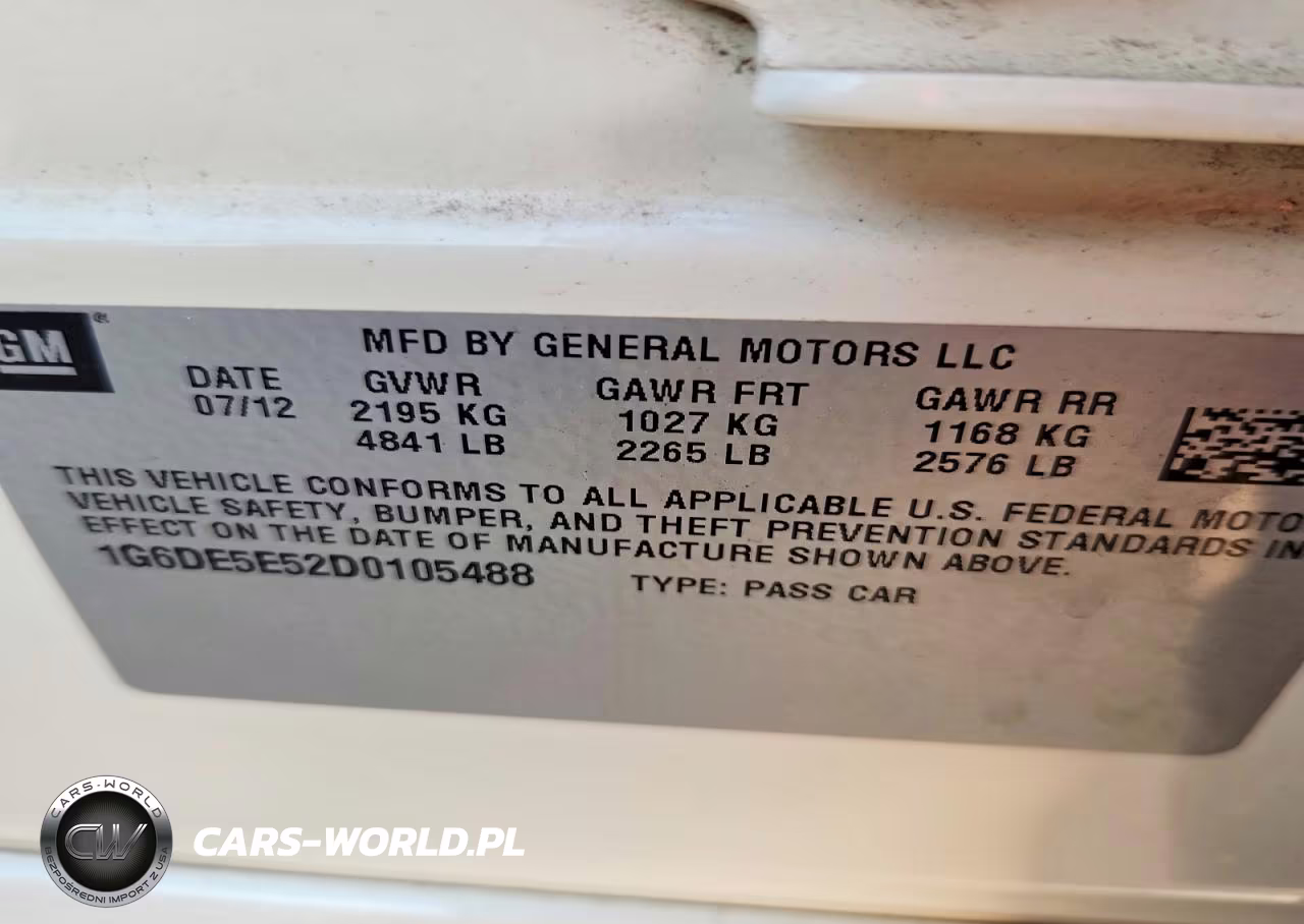 2013 Cadillac Cts Luxury Collection VIN:1G6DE5E52D0105488 - 13