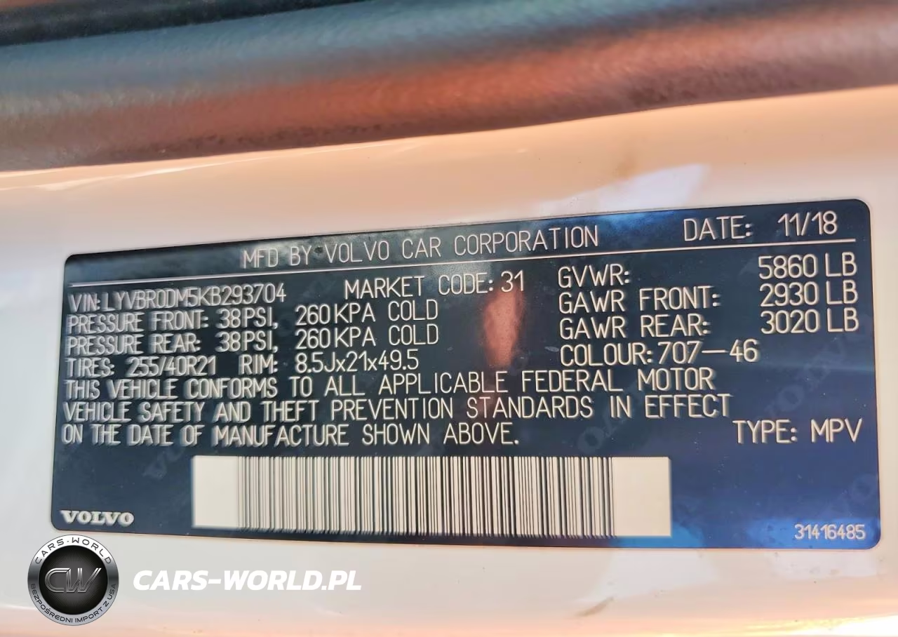 2019 Volvo Xc60 T8 R-Design VIN:LYVBR0DM5KB293704 - 13