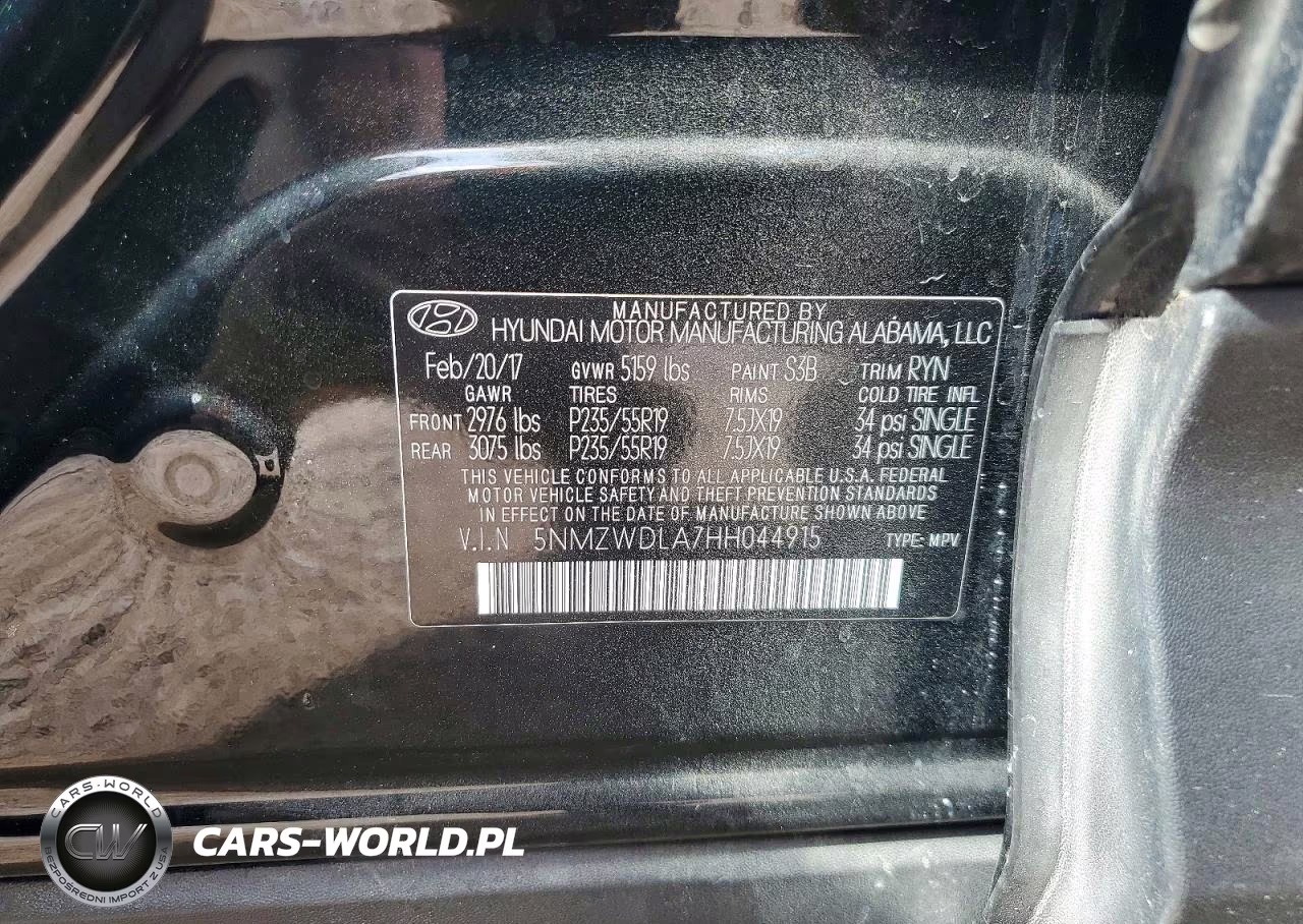 2017 Hyundai Santa Fe Sport 2.0T Ultimate VIN:5NMZWDLA7HH044915 - 13