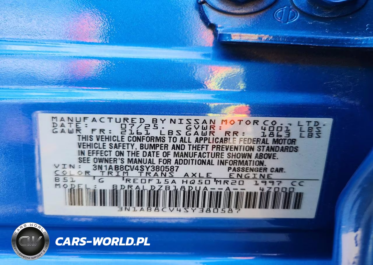 2025 Nissan Sentra Sv VIN:3N1AB8CV4SY380587 - 12